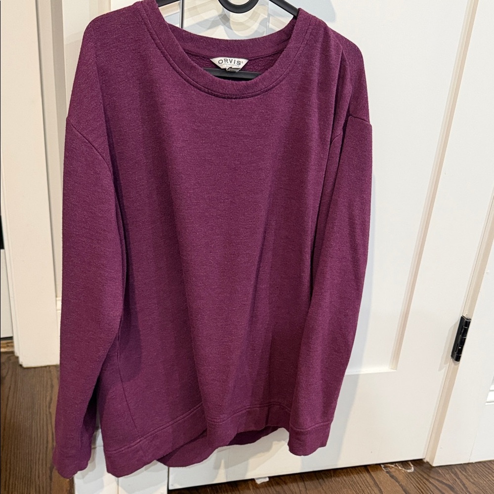 Orvis Women's Deep Purple Crew Neck